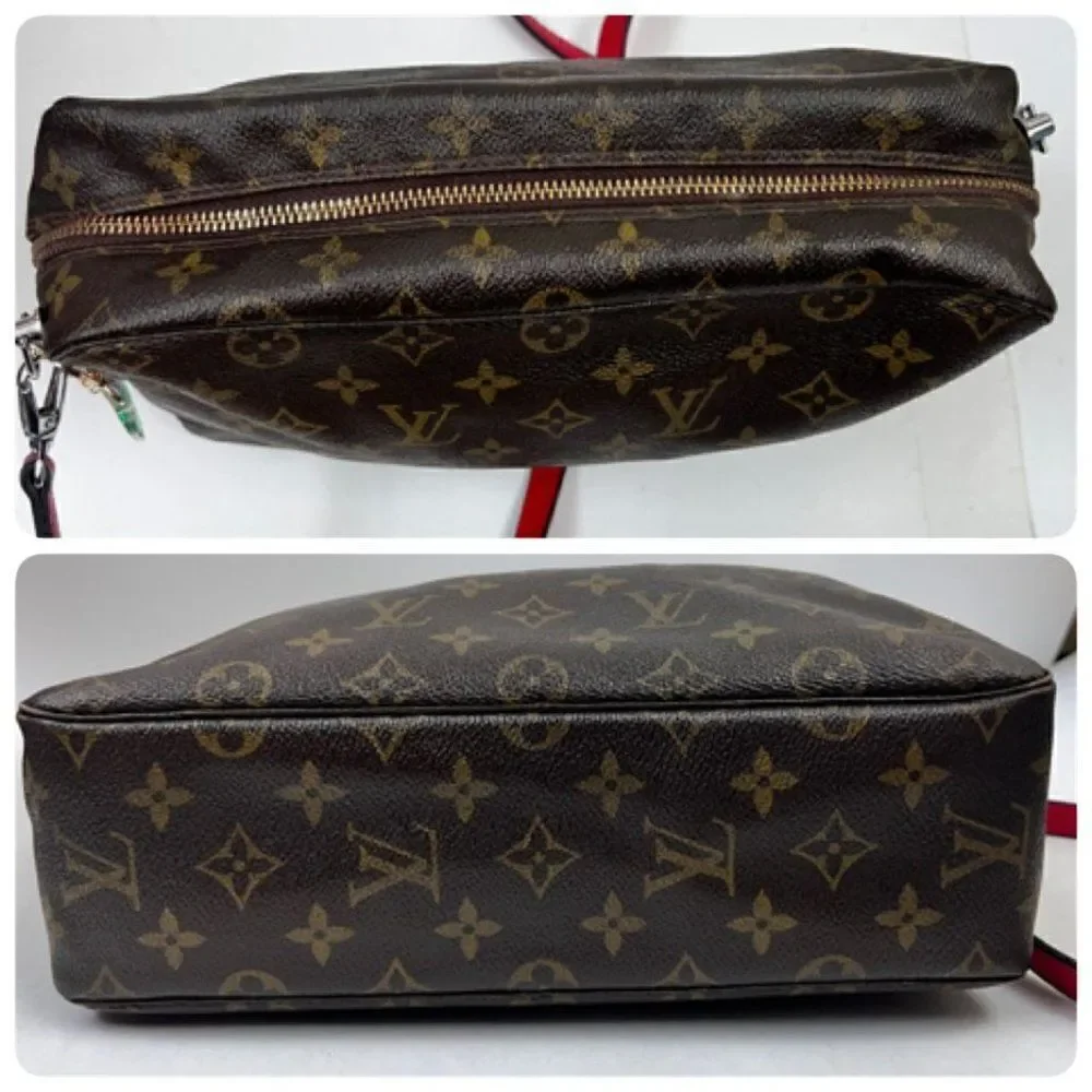 Louis Vuitton LV Cosmetic Pouch Bag Trousse Toilette 28 Browns Monogram